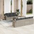 Set de sofás de jardín 8 pzas y cojines ratán sintético