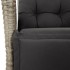 Sillón reclinable jardín y reposapiés 2 uds ratán PE gris