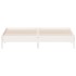 Estructura de cama sin colchón madera maciza blanca 200x200