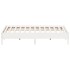 Estructura de cama sin colchón madera maciza blanca 200x200