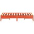 Estructura de cama sin colchón madera maciza marrón 120x190