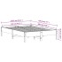 Estructura de cama sin colchón madera maciza marrón 120x190