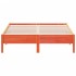 Cama sin colchón madera maciza pino marrón cera 150x200