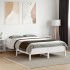 Estructura de cama sin colchón madera de pino blanco 135x190
