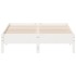 Estructura de cama sin colchón madera de pino blanco 135x190