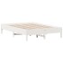 Estructura de cama sin colchón madera de pino blanco 135x190