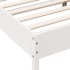 Estructura de cama sin colchón madera de pino blanco 135x190