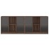 Estantería con puertas madera marrón roble 204x37x75