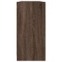 Estantería con puertas madera marrón roble 204x37x75