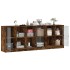 Estantería con puertas madera roble ahumado 204x37x75