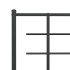 Estructura cama sin colchón con estribo metal negro 183x213