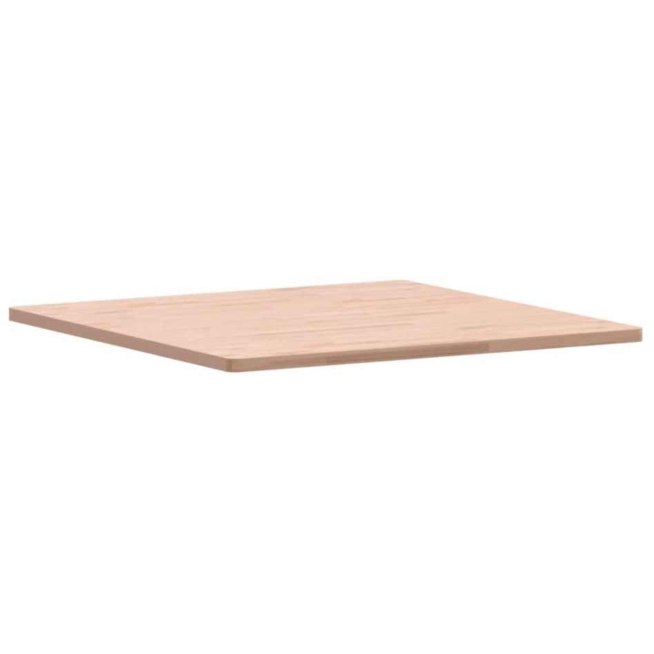Tablero de mesa cuadrado de madera maciza de haya 90x90x2,5