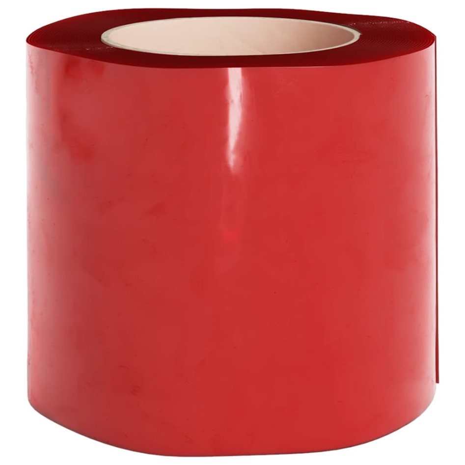 Tira de cortina para puertas PVC rojo 200x1,6 mm 50