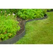 Nature Borde de jardín texturizado gris 0,12x24 m 5 mm