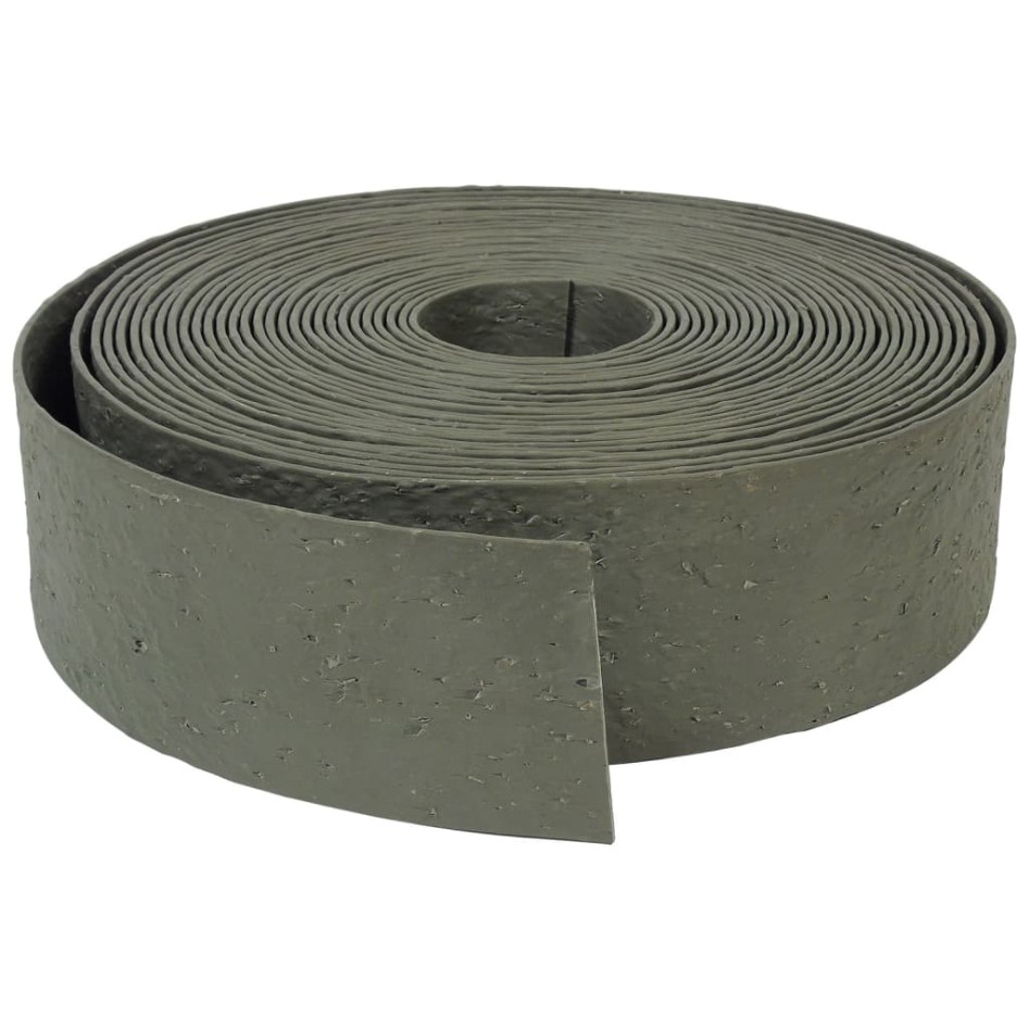 Nature Borde de jardín texturizado gris 0,12x24 m 5