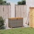 Caja de almacenaje jardín madera acacia ratán gris 80x40x48
