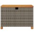 Caja de almacenaje jardín madera acacia ratán gris 80x40x48