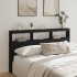 Cabecero de cama con LED negro 180x17x102