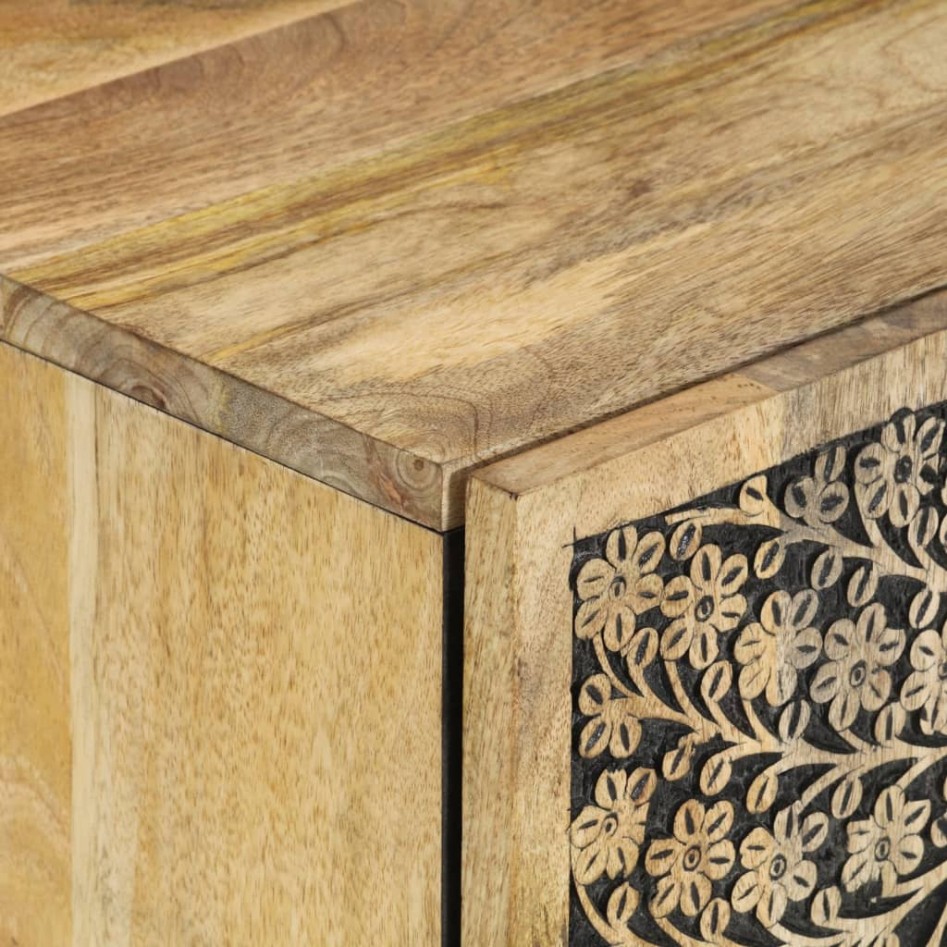 Armario de lavabo para baño madera maciza de acacia 62x33x58