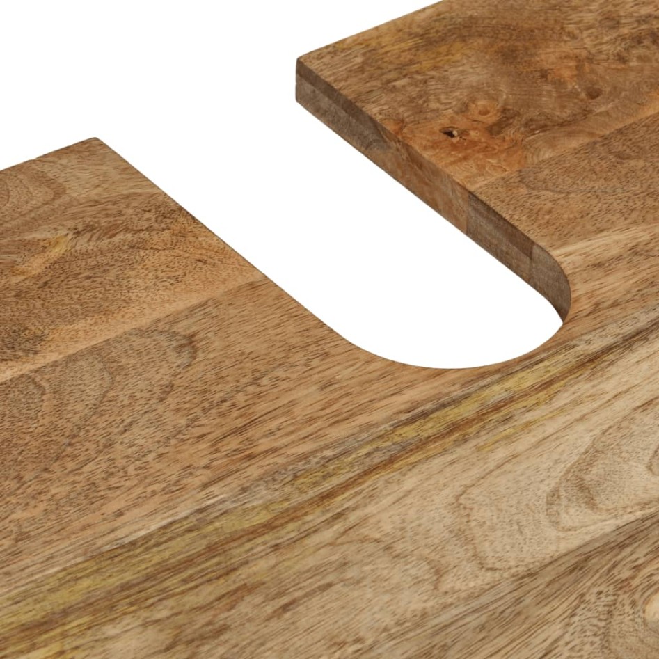 Armario de lavabo para baño madera maciza de acacia 62x33x58