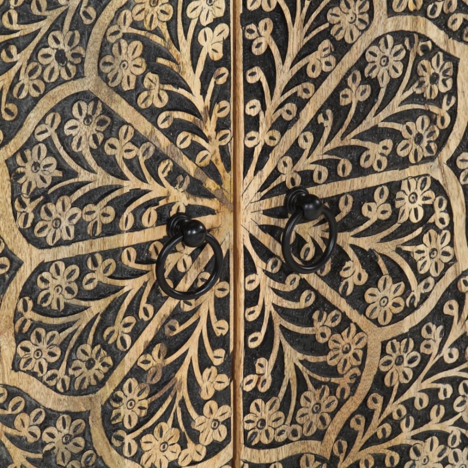 Armario de lavabo para baño madera maciza de acacia 62x33x58