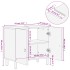 Armario de lavabo para baño madera maciza de acacia 62x33x58