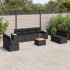 Set de sofás de jardín 8 piezas y cojines ratán sintético