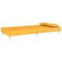 Sofá cama de 2 plazas con dos almohadas tela color