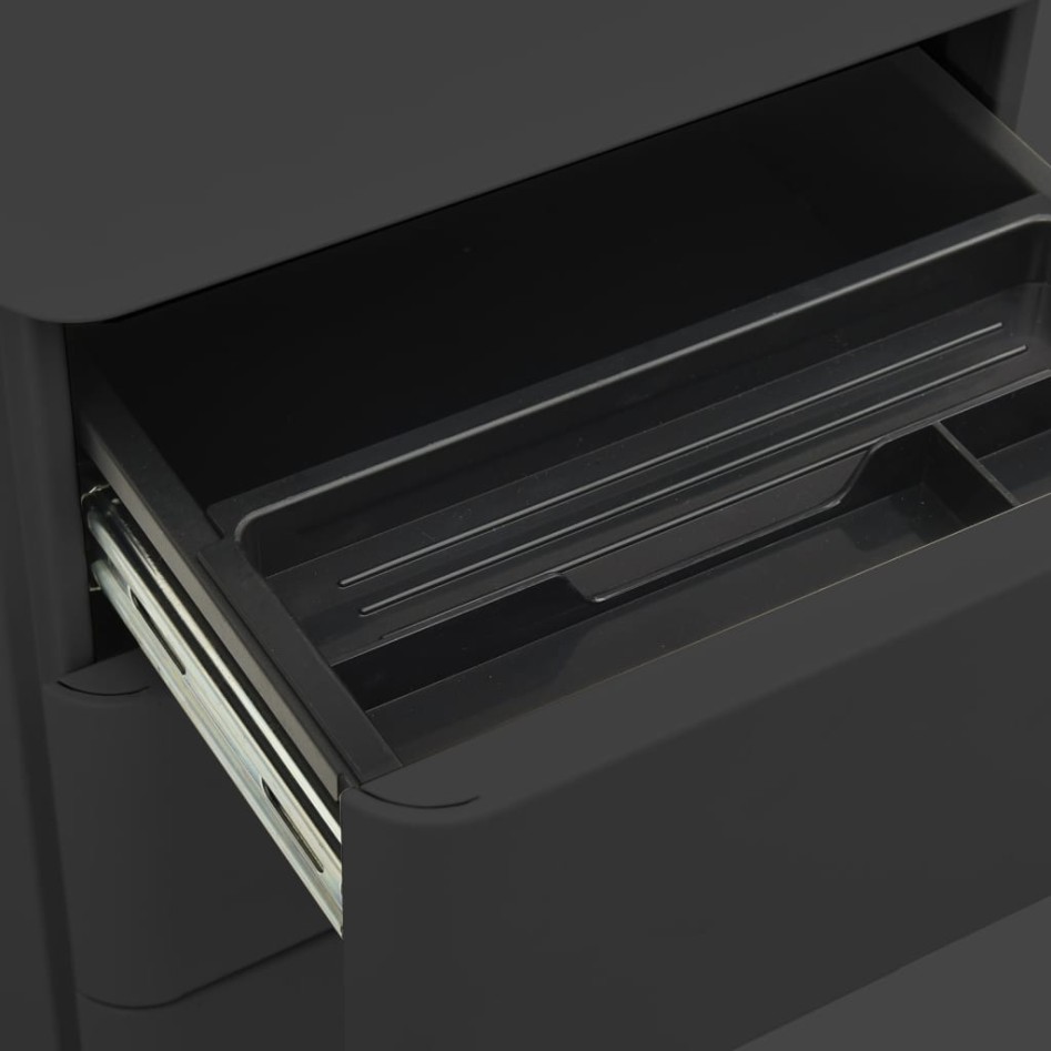 Armario archivador móvil acero antracita 30x45x59