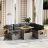 Set de sofás de jardín 8 pzas y cojines ratán sintético