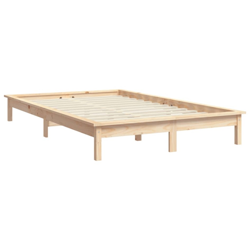 Estructura de cama madera maciza de pino 140x200