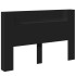 Cabecero de cama con luz LED negro 160x16,5x103,5