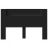 Cabecero de cama con luz LED negro 160x16,5x103,5