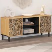 Mueble de TV madera maciza de mango 105x33x46 cm