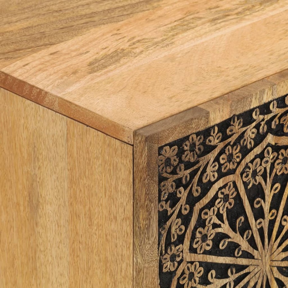 Mueble de TV madera maciza de mango 105x33x46