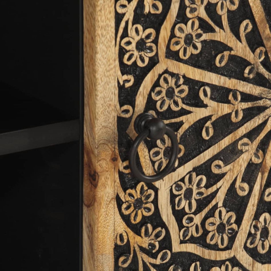 Mueble de TV madera maciza de mango 105x33x46