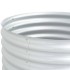 Arriate de acero galvanizado plateado 80x80x81
