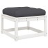 Set muebles jardín 5 pzas con cojines madera maciza pino