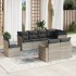 Set de sofás de jardín 8 pzas y cojines ratán sintético