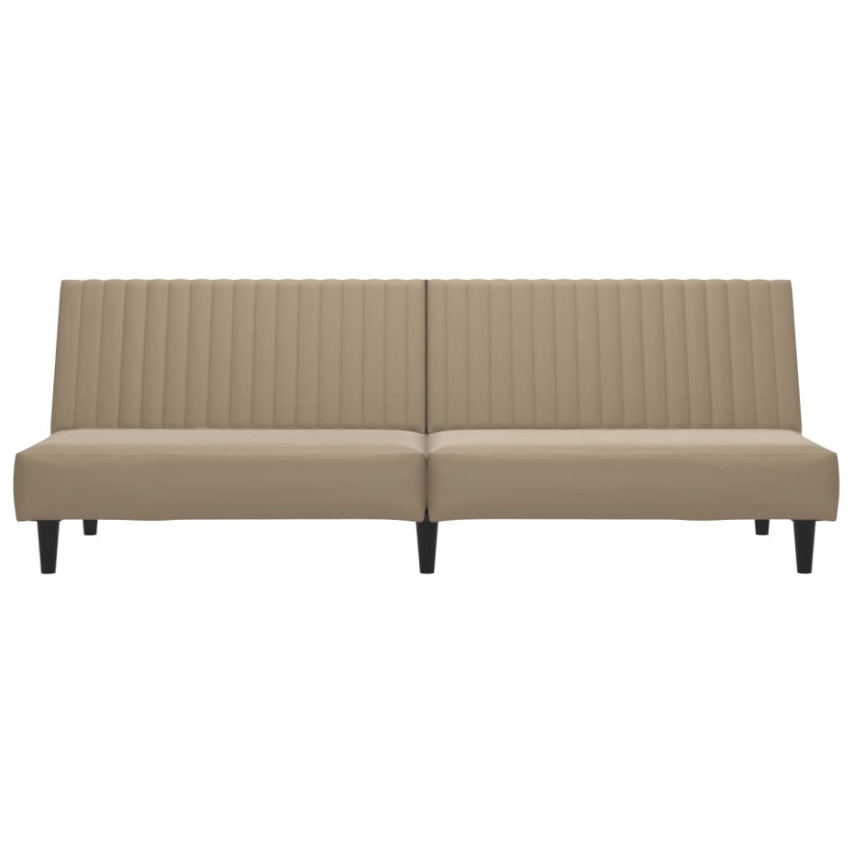 Sofá cama de 2 plazas cuero sintético color