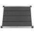 Plato de ducha de jardín WPC acero inoxidable gris 80x62