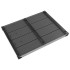 Plato de ducha de jardín WPC acero inoxidable gris 80x62
