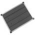 Plato de ducha de jardín WPC acero inoxidable gris 80x62