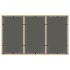 Mesa de jardín superficie de vidrio ratán PE beige 150x90x75