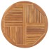 Superficie de mesa redonda madera maciza de teca 2,5 cm 90