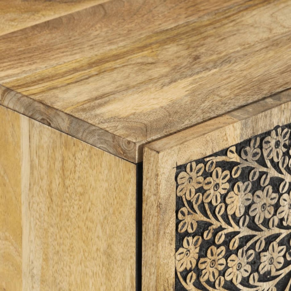 Conjunto de muebles de baño 4 piezas madera maciza de