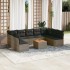 Set de sofás de jardín 10 pzas con cojines ratán sintético