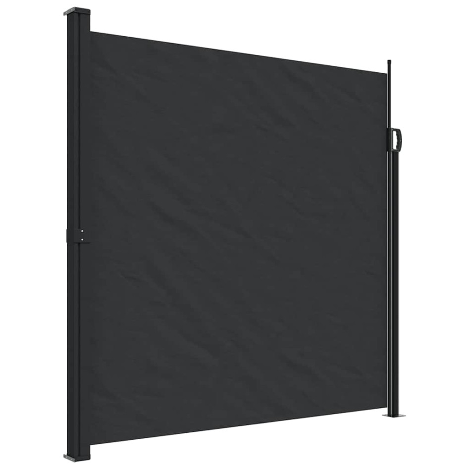 Toldo lateral retráctil negro 200x500