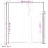 Toldo lateral retráctil negro 200x500