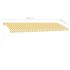 Toldo retráctil manual con LED amarillo y blanco 500x350